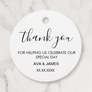Simple & Elegant Favor Tags