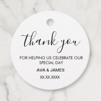 Simple & Elegant  Favor Tags by coffeecatdesigns at Zazzle