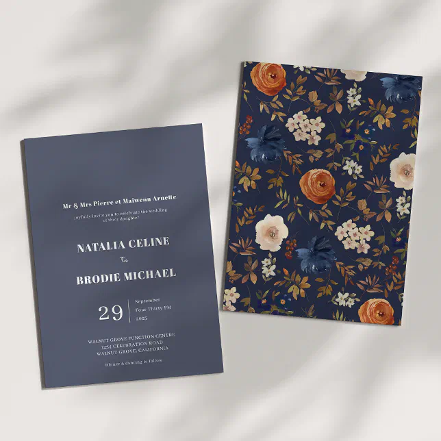 Simple Elegant French Country Wedding Invitation Zazzle