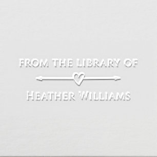 Simple Elegant From The Library Of Custom Name Embosser