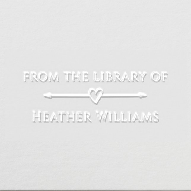 Simple Elegant From The Library Of Custom Name Embosser (Design)