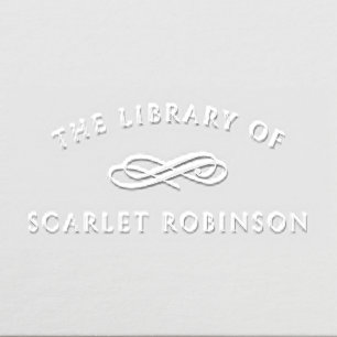 Simple Elegant From The Library Of Custom Name Embosser