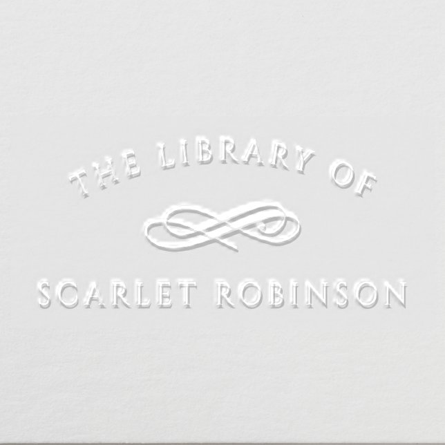 Simple Elegant From The Library Of Custom Name Embosser (Design)