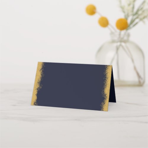 Simple Elegant Gold Colored Edge Place Card