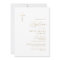 Simple Elegant Gold Cross Calligraphy Baptism