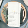 SIMPLE ELEGANT GOLD GREY TYPOGRAPHY Engagement Invitation