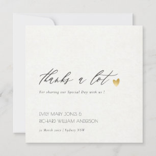 SIMPLE ELEGANT GOLD GREY TYPOGRAPHY THANK YOU