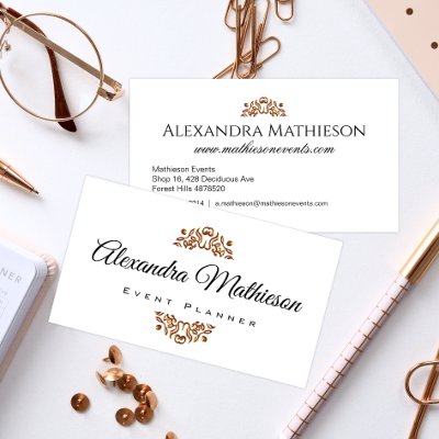 Simple Elegant Gold Jewel Modern Event Planner