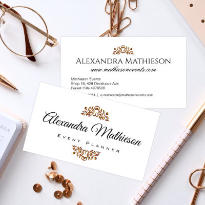 Simple Elegant Gold Jewel Modern Event Planner