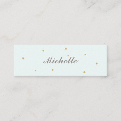 Simple Elegant Gold Stars Mommy Card