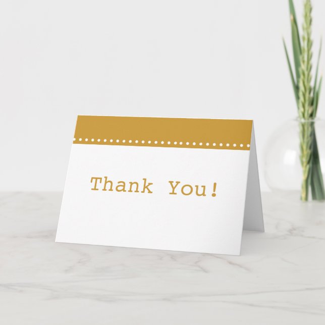 Simple Elegant Gold Thank You (Front)