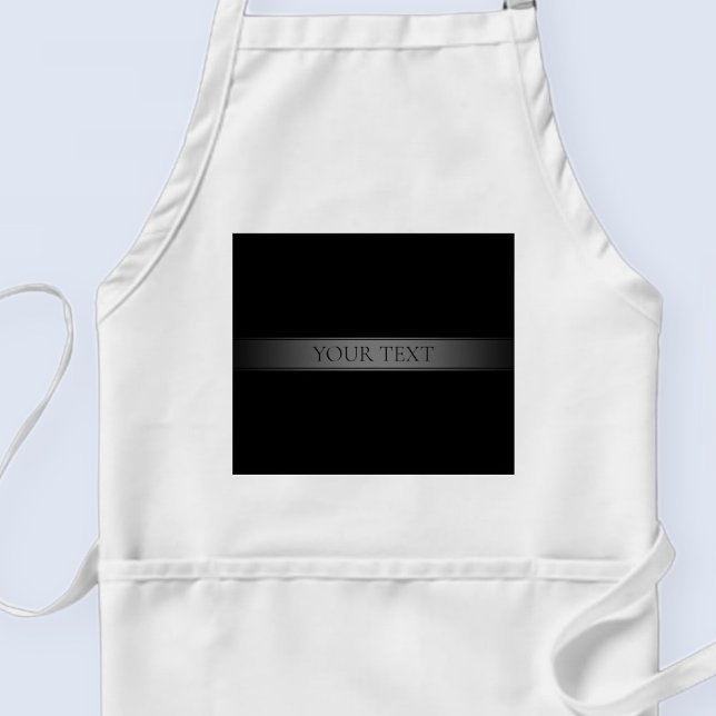 Simple Elegant Gradient Stripe Editable Color Adult Apron (Creator Uploaded)