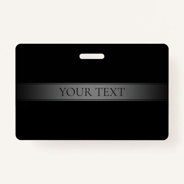 Simple Elegant Gradient Stripe Editable Color Badge (Front)