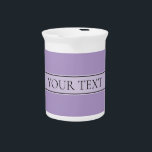 Simple Elegant Gradient Stripe Editable Color Beverage Pitcher<br><div class="desc">Modern editable design for your name,  brand or any other text,  edit as you like!</div>