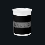Simple Elegant Gradient Stripe Editable Color Beverage Pitcher<br><div class="desc">Modern editable design for your name,  brand or any other text,  edit as you like!</div>