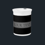 Simple Elegant Gradient Stripe Editable Color Beverage Pitcher<br><div class="desc">Modern editable design for your name,  brand or any other text,  edit as you like!</div>