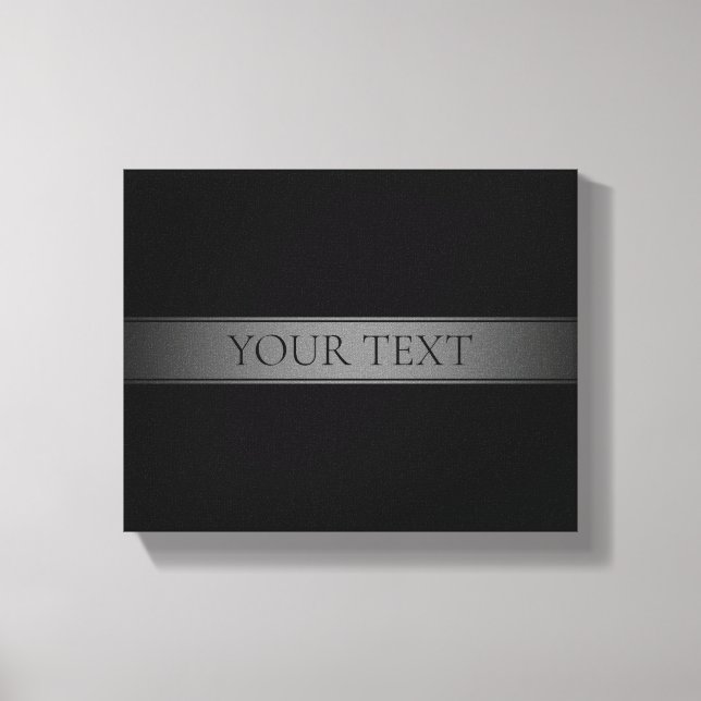 Simple Elegant Gradient Stripe Editable Color Canvas Print (Front)
