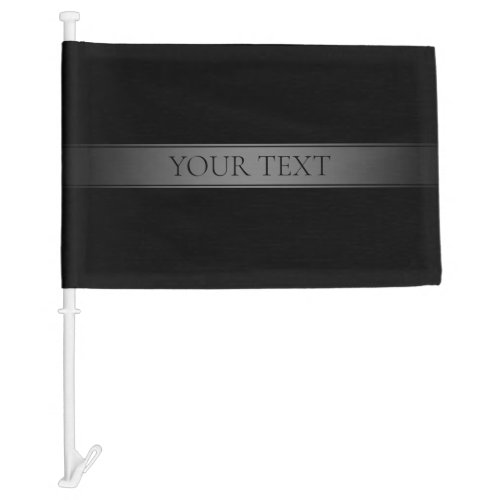 Simple Elegant Gradient Stripe Editable Color Car Flag