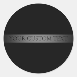 Simple Elegant Gradient Stripe Editable Color Classic Round Sticker