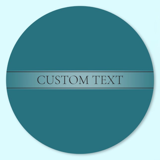 Simple Elegant Gradient Stripe Editable Color Classic Round Sticker (Creator Uploaded)