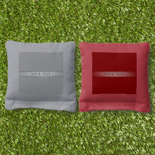 Simple Elegant Gradient Stripe Editable Color Cornhole Bags