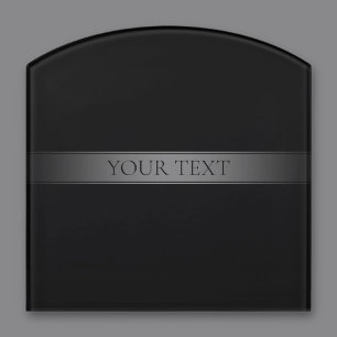 Simple Elegant Gradient Stripe Editable Color Door Sign