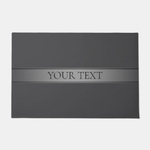 Simple Elegant Gradient Stripe Editable Color Doormat