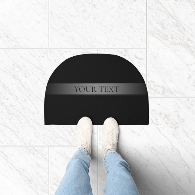 Simple Elegant Gradient Stripe Editable Color Doormat (Indoor)