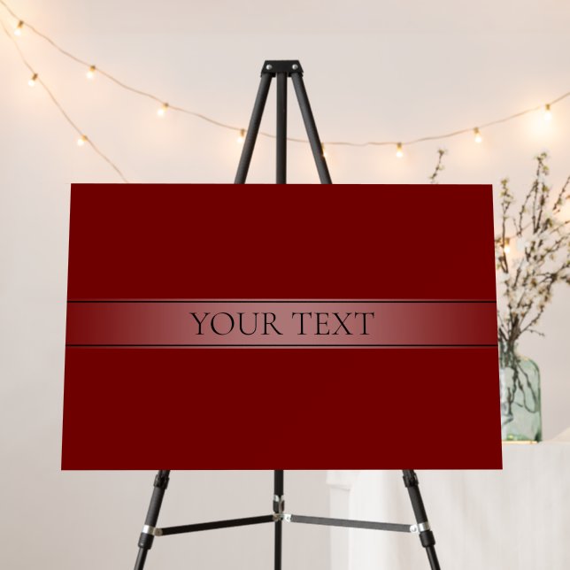 Simple Elegant Gradient Stripe Editable Color Foam Board (In Situ (Stand))