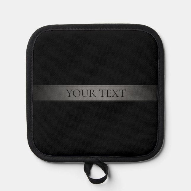 Simple Elegant Gradient Stripe Editable Color Pot Holder (Front)