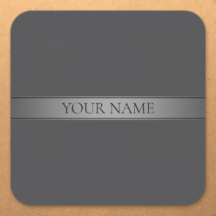 Simple Elegant Gradient Stripe Editable Color Square Sticker