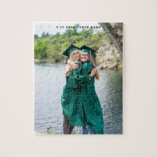Simple Elegant Graduation Photo Jigsaw Puzzle