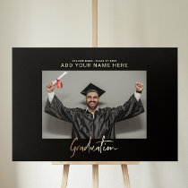 Simple Elegant Graduation Photo Metal Print