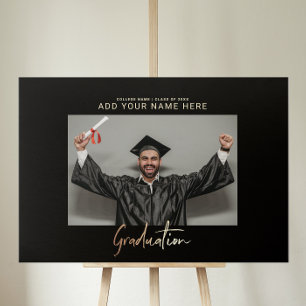Simple Elegant Graduation Photo Metal Print