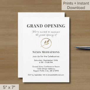 Simple Elegant Grand Opening  Invitation