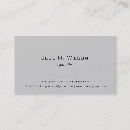 Simple, elegant gray business cards.