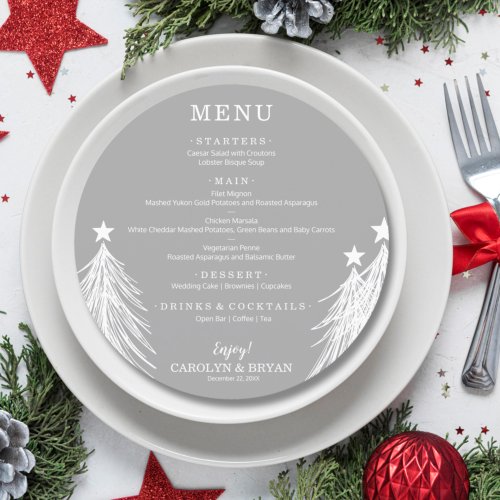 Simple Elegant Gray Menu