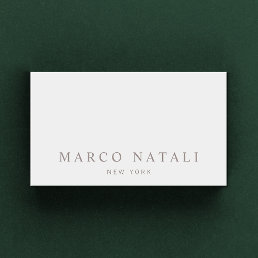 Simple Elegant Gray Professional Business Card