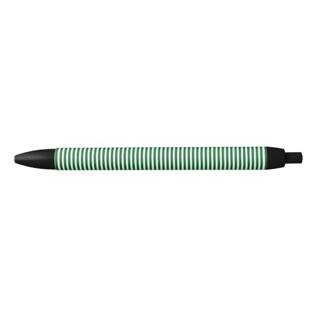 Simple Elegant Green Stripe Cute Pen (Front)