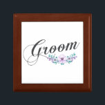 Simple & Elegant Groom Floral | Gift Box<br><div class="desc">For further customization,  please click the "Customize" button and use our design tool to modify this template. If the options are available,  you may change text and image by simply clicking on "Edit/Remove Text or Image Here" and add your own. Designed by Freepik.</div>