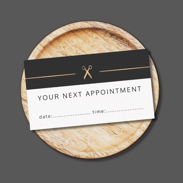 Simple Elegant Hair Stylist Appointment Card (Creator Uploaded)