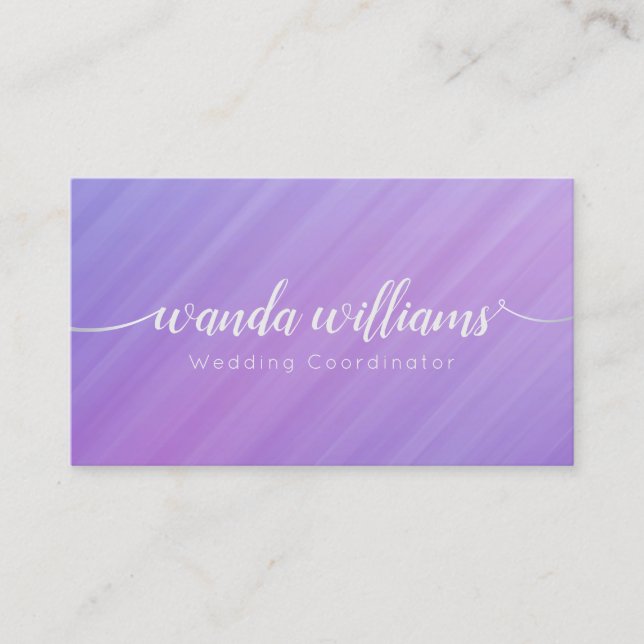 Simple Elegant Handwritten Calligraphy Business Card (Front)
