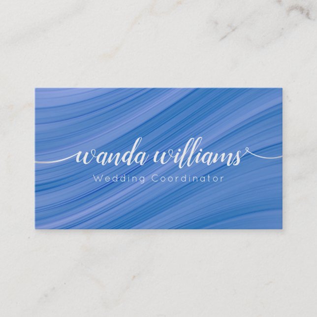 Simple Elegant Handwritten Calligraphy Business Card (Front)