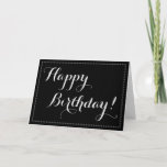 [ Thumbnail: Simple, Elegant "Happy Birthday!" Birthday Card ]