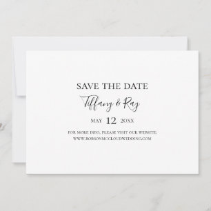 Simple Elegant Horizontal Save the Date