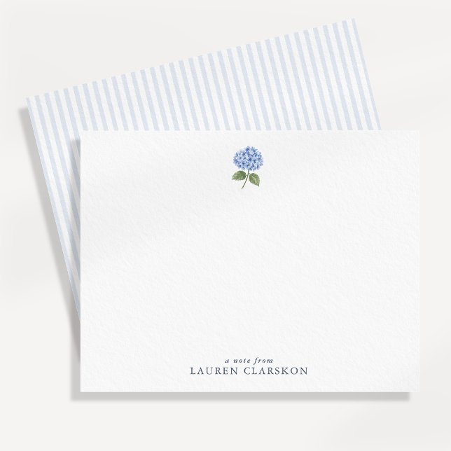 simple Elegant Hydrangea Note Card (Creator Uploaded)