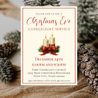 Simple Elegant Ivory Christmas Eve Church Service