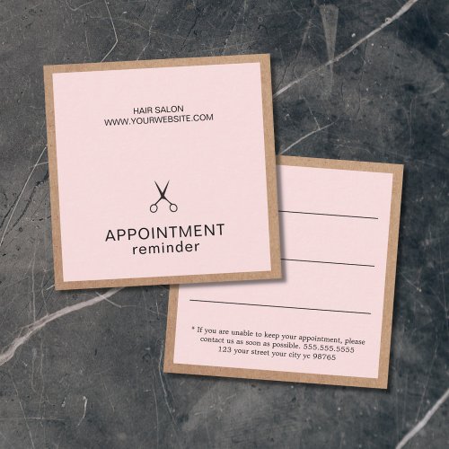 Simple Elegant Kraft Rose Hair Appointment