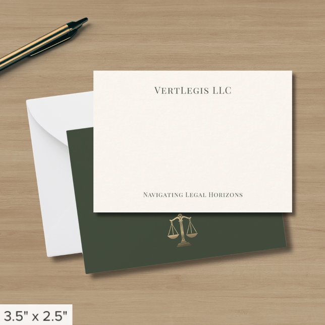 Simple Elegant Legal Note Card (Creator Uploaded)