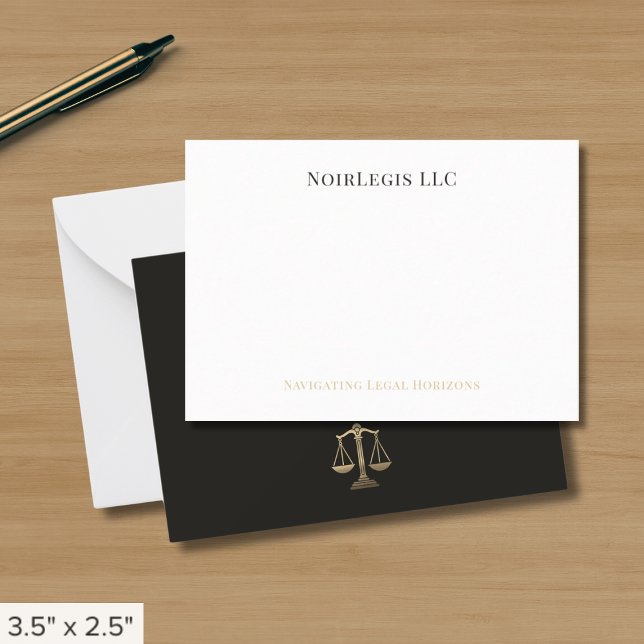 Simple Elegant Legal Note Card (Creator Uploaded)
